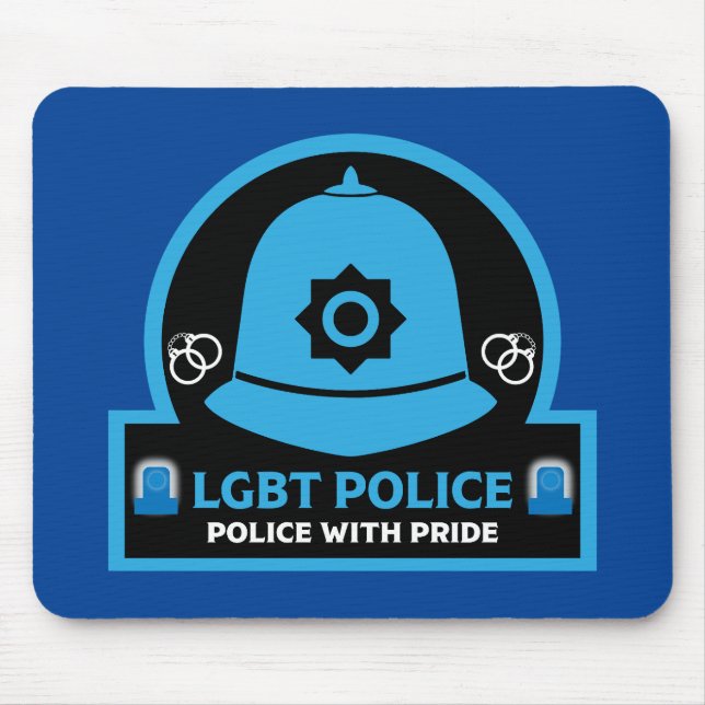 Mousepad Polícia de Orgulho gay LGBT+ (Frente)