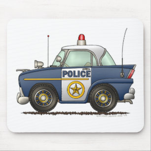 Mousepad Polícia do carro de polícia