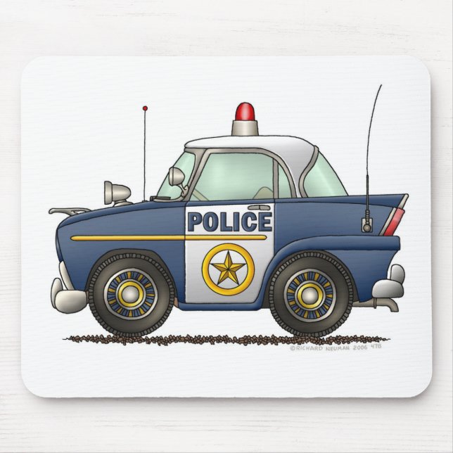 Mousepad Polícia do carro de polícia (Frente)