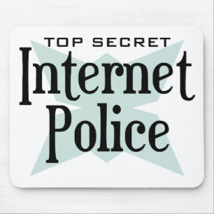 Mousepad Polícia extremamente secreto de Intenet