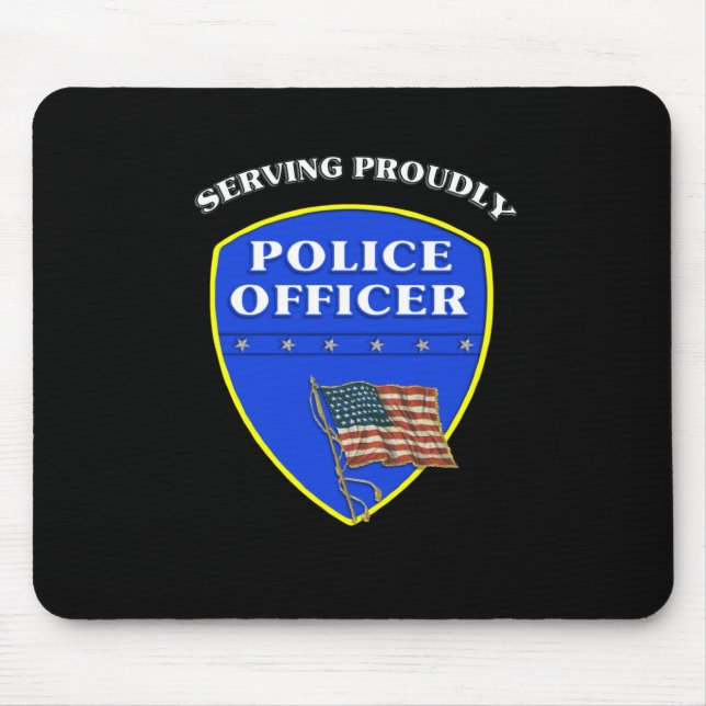 Mousepad Polícia que serve orgulhosa (Frente)