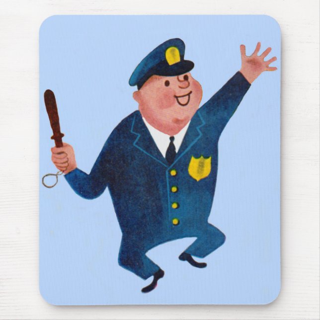 Mousepad policial feliz (Frente)