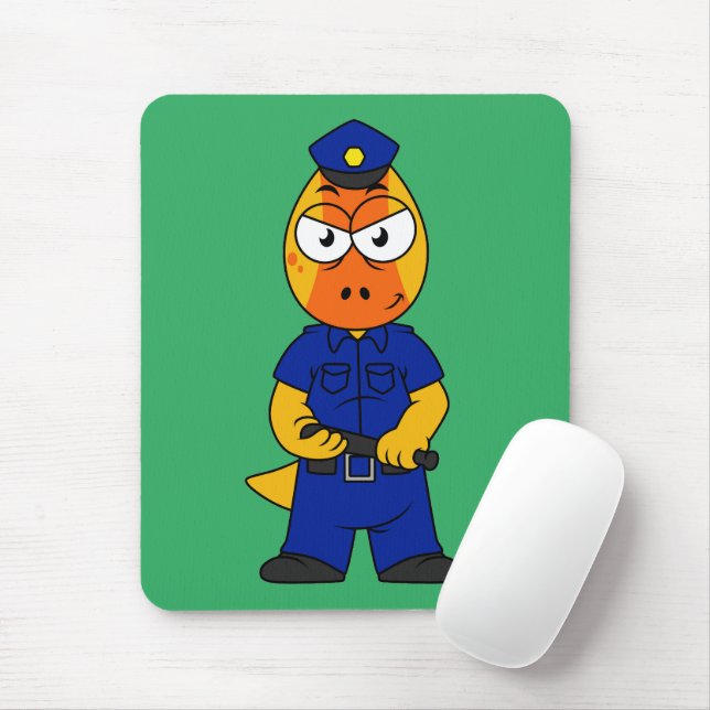 Mousepad Policial Paquicefalossauro. (Com mouse)