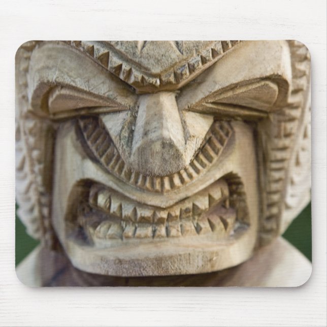 Mousepad Polinésia, Reino de Tonga. Close-up de tiki (Frente)