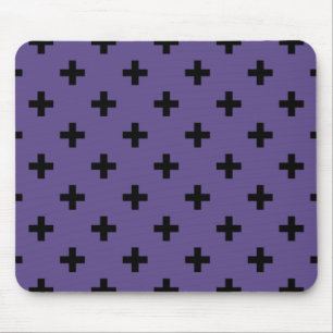 Mousepad Polka negra cruza ultravioleta
