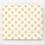 Mousepad Polkadots amarelos<br><div class="desc">Polkadoes amarelos sobre fundo branco</div>