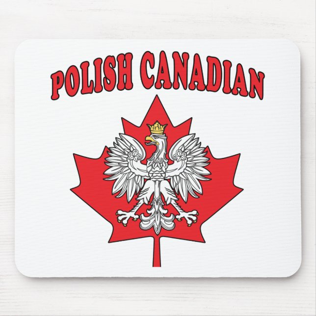 Mousepad Polonês Canadense Com Folha De Maple (Frente)