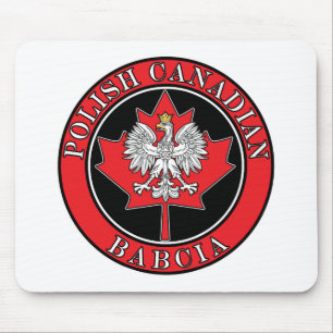 Mousepad Polonês Canadense Maple Leaf Babcia