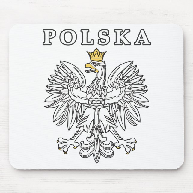 Mousepad Polska Com Águia Polonesa (Frente)