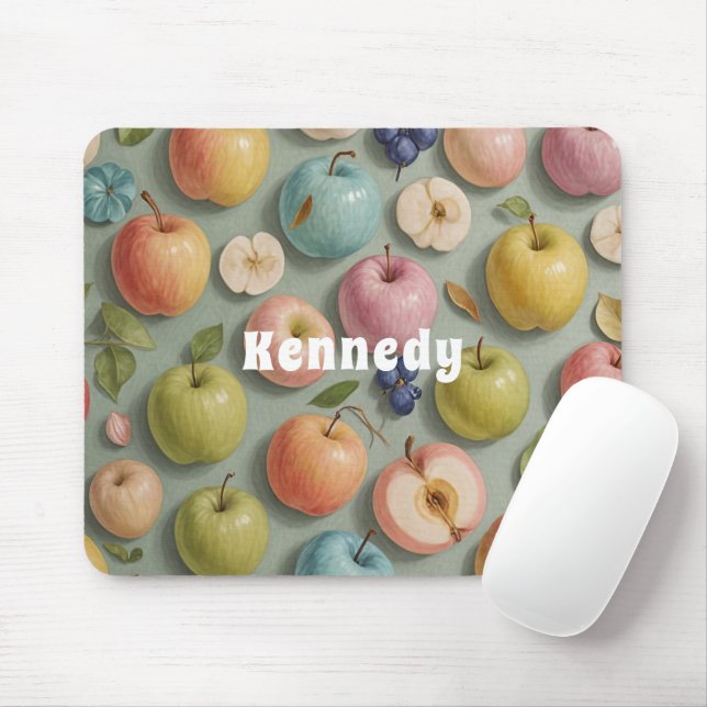 Mousepad Pomar Whimsy: Fruta de Pastel (Com mouse)