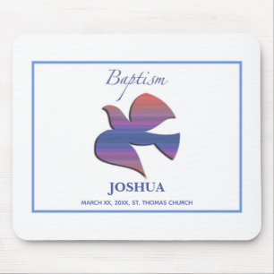 Mousepad Pomba customizável, adulta do baptismo