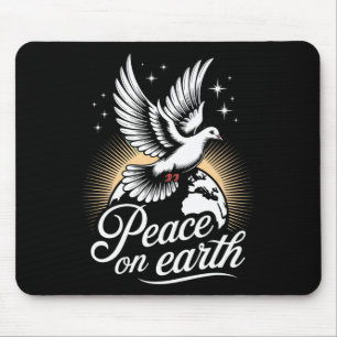 Mousepad Pomba da Paz na Terra e Globo Natal Pacífico
