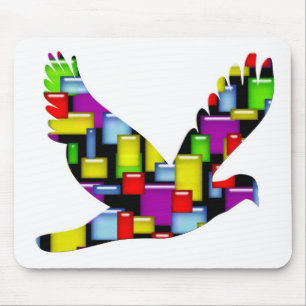 Mousepad pomba mosaica