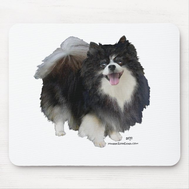 Mousepad Pomerânia Preto (Frente)