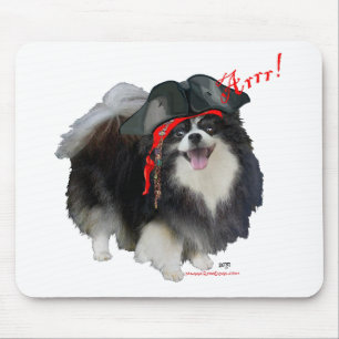Mousepad Pomerânia Preto Pirata - Arrr!
