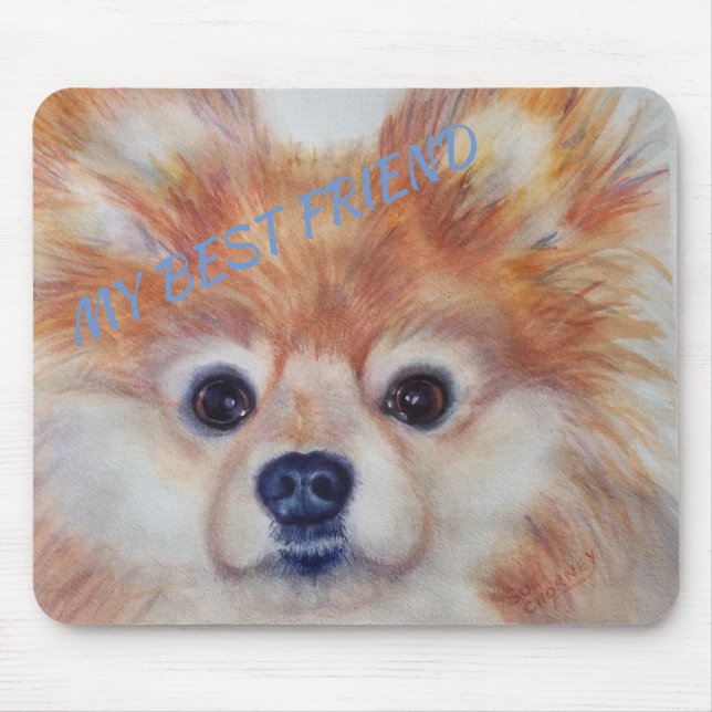 MOUSEPAD POMERANIANO DE OURO CUTE (Frente)