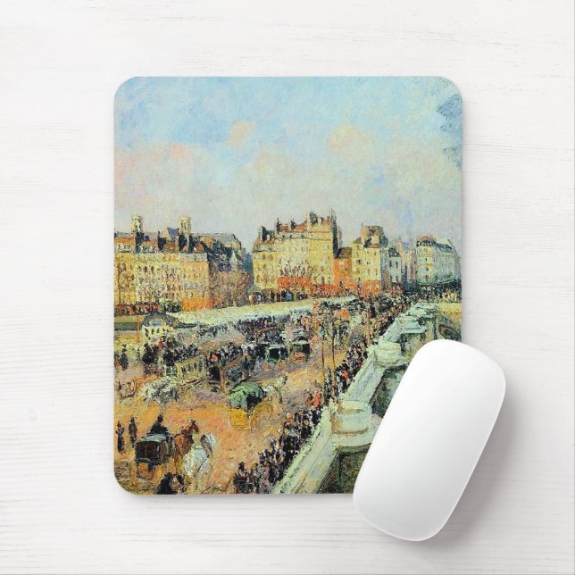 Mousepad Pont Neuf, Tarde, Sunlight Camille Pissarro (Com mouse)