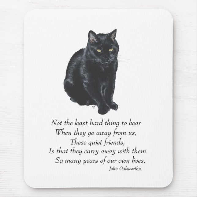 Mousepad Ponte Black Cat Rainbow (Frente)