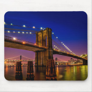 Mousepad Ponte Brooklyn, Nova Iorque à noite