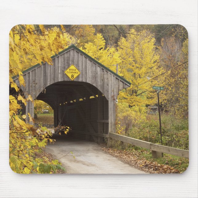 Mousepad Ponte coberta, Vermont, EUA 2 (Frente)