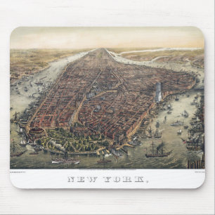 Mousepad Ponte da Nova Iorque do vintage, Manhattan,
