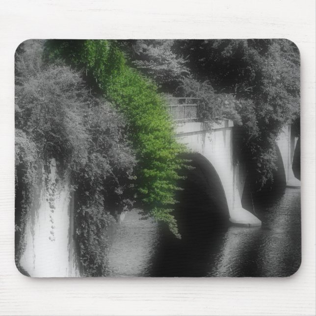 Mousepad Ponte De Flores Pretas (Frente)