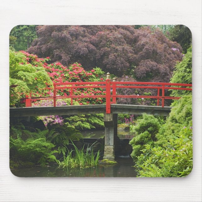 Mousepad Ponte do Coração com rododendros floridos, (Frente)