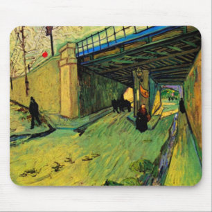 Mousepad Ponte Ferroviária sobre Montmajour por Vincent van
