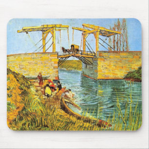 Mousepad Ponte Langlois em Arles por Vincent van Gogh