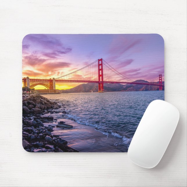 Mousepad Ponte ouro Portão San Francisco (Com mouse)