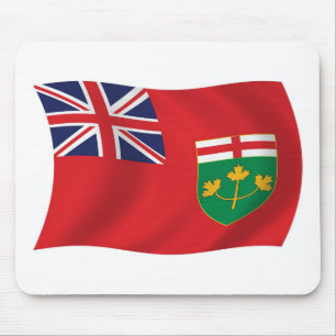 Mousepad Ponteira de Mouse da Bandeira de Ontário