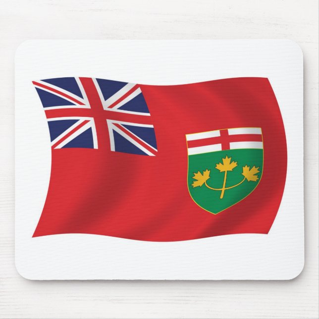 Mousepad Ponteira de Mouse da Bandeira de Ontário (Frente)