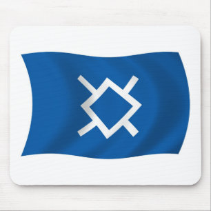 Mousepad Ponteira de Mouse da Bandeira do Cheyenne do Norte