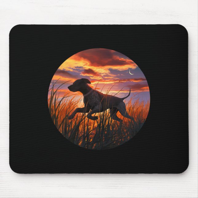 Mousepad Ponteiro Alemão De Banda Curta Gsp Cães Caçadores (Frente)