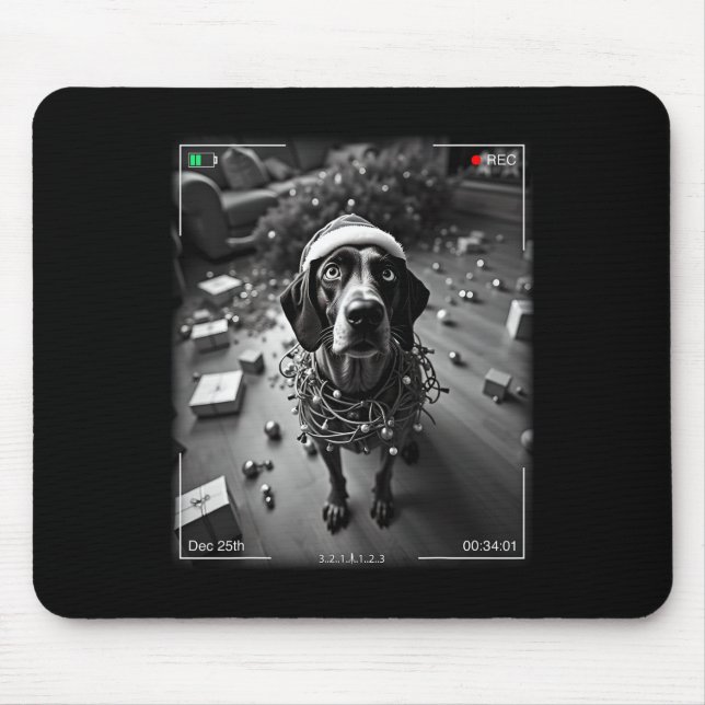 Mousepad Ponteiro De Bairro Alemão De Natal Capturado No Ca (Frente)