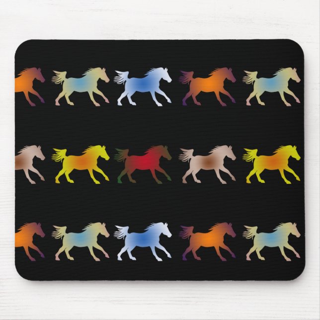 Mousepad Pontes Galopantes em Preto (Frente)