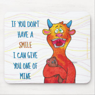 Mousepad Pontilhe o monstro, tapete do rato w/message