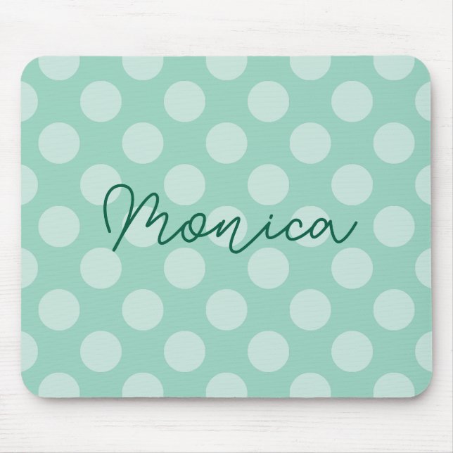 Mousepad Ponto Bolha Azul Claro Personalizado (Frente)