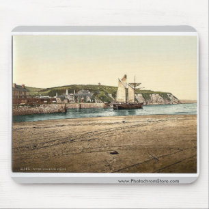 Mousepad Ponto de compasso, Bude, vintage Pho de Cornualha,