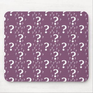Mousepad Ponto de interrogação misterioso enigma quebra-c