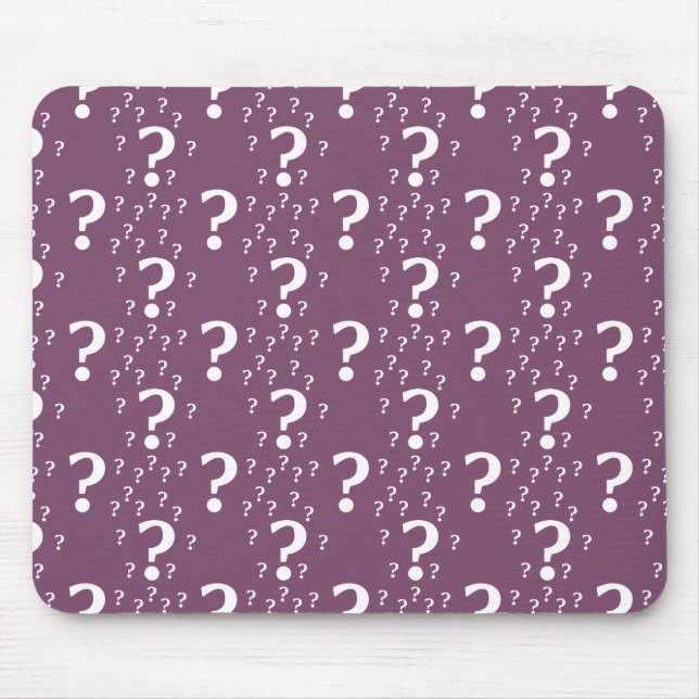 Mousepad Ponto de interrogação misterioso enigma quebra-cab (Frente)