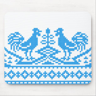 Mousepad Ponto transversal do galo azul