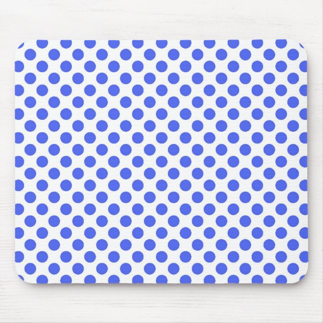 Mousepad pontos azuis em branco (Frente)