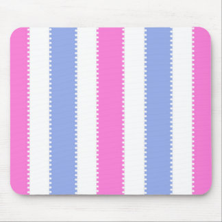 Mousepad Pontos bonitos e listras cor-de-rosa e roxos