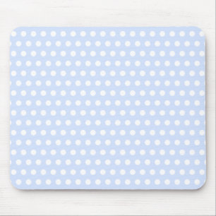 Mousepad Pontos Brancos em Azul Bebê
