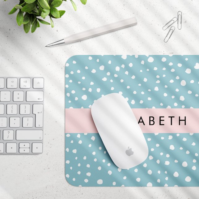 Mousepad Pontos Dalmáticos Azuis, Pontos Dalmáticos, Seu No (Criador carregado)