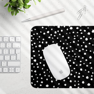 Mousepad Pontos Dalmáticos, Pontos Dalmáticos, Preto e Bran