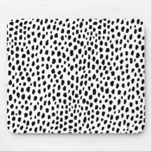 Mousepad Pontos Dalmáticos (preto/branco)