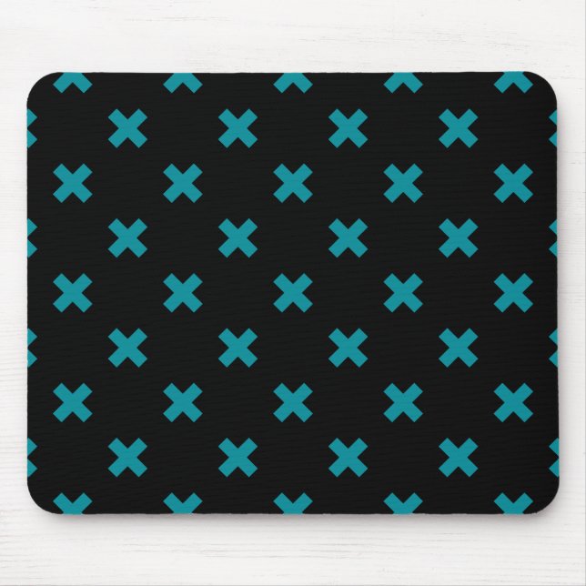 Mousepad Pontos de cruz em preto (Frente)