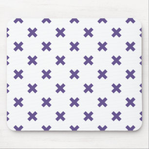 Mousepad Pontos de cruz ultravioleta em branco